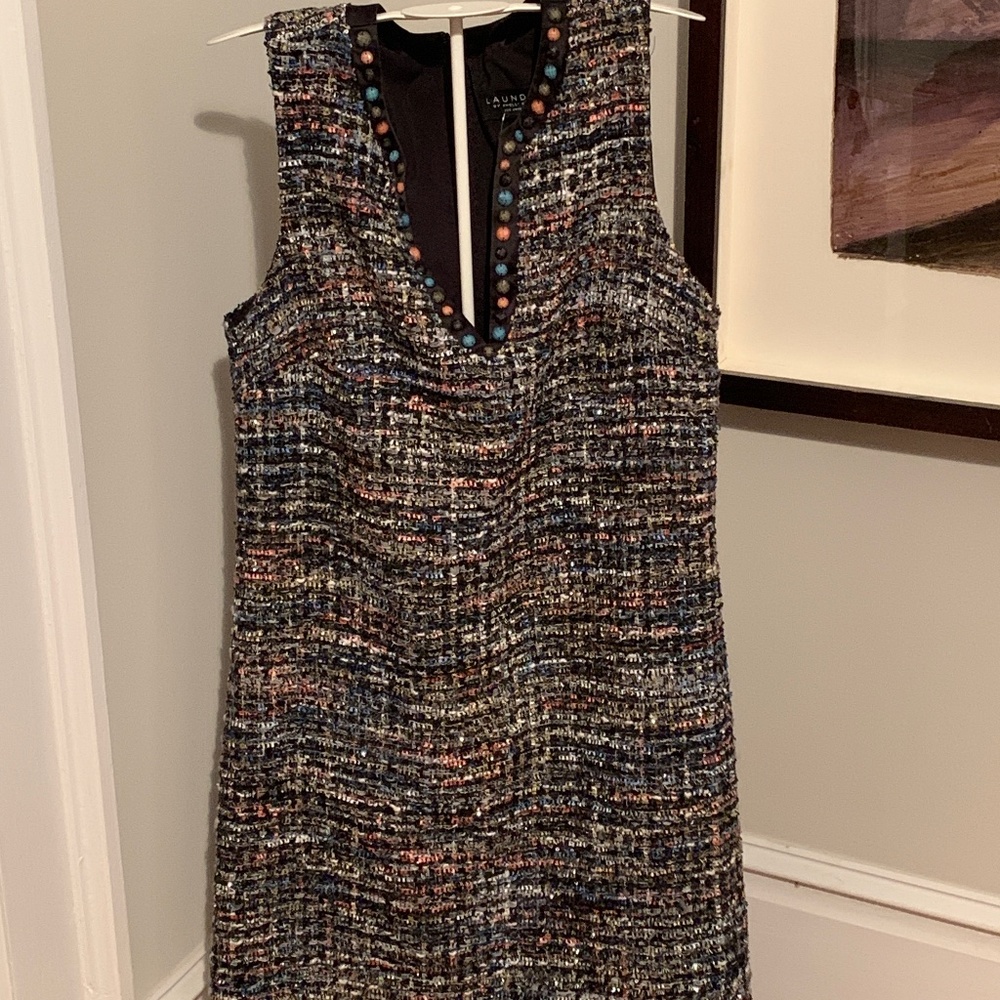 Laundry Ny shelli segal tweed sparkle‎ dress. NWT . Retail 168